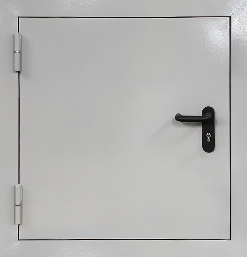 Стальной противопожарный люк серого цвета Стальной противопожарный люк серого цвета