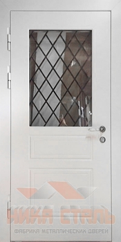 Металлическая дверь со стеклопакетом Металлическая дверь со стеклопакетом