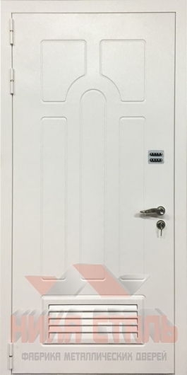 Дверь для котельной с решеткой Дверь для котельной с решеткой