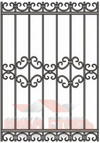 Кованая решетка на окно КР 12 Кованая решетка на окно КР 12