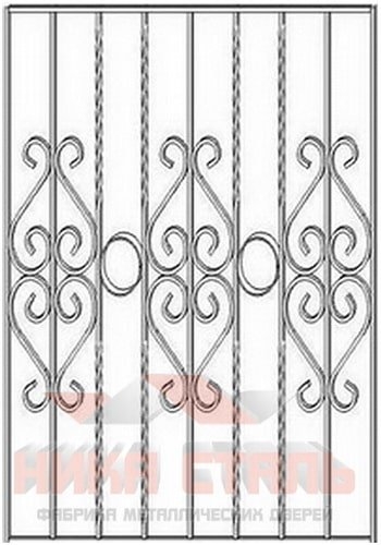 Кованая решетка на окно КР 16 Кованая решетка на окно КР 16