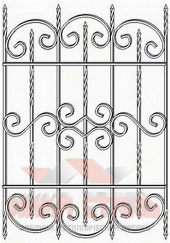 Кованая решетка на окно КР 20 Кованая решетка на окно КР 20
