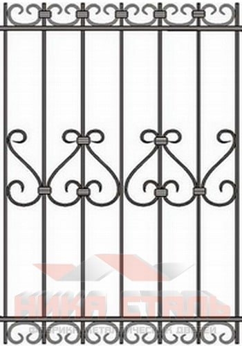 Кованая решетка на окно КР 3