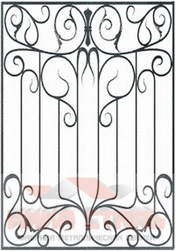 Кованая решетка на окно КР 30 Кованая решетка на окно КР 30