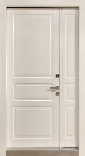 Полуторная термодверь МДФ шпон с кнокером Полуторная термодверь МДФ шпон с кнокером